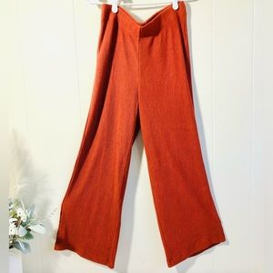 LOFT Ribbed Wide Leg Lounge Pants - Size Small